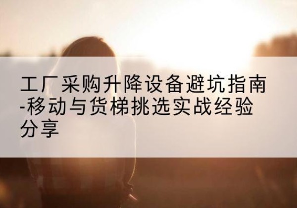 良庆移动式升降机怎么选-工厂采购升降设备避坑指南-移动与货梯挑选实战经验分享